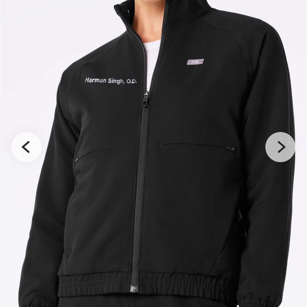 NEW Figs Black Bomber Jacket for Women